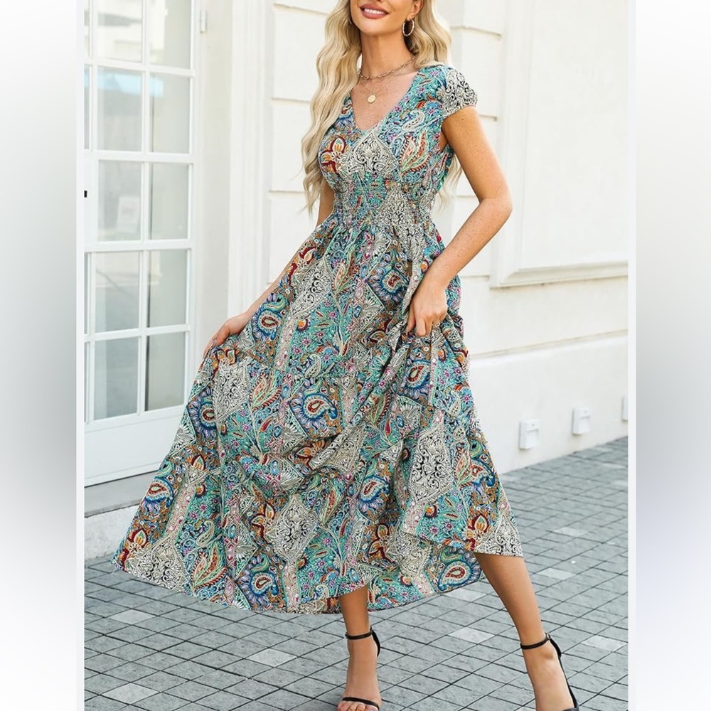 Cupshe Multicolor Paisley Maxi Dress